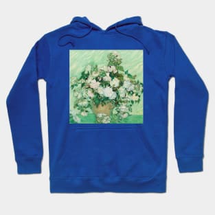 Vincent Van Gogh- Vase with Roses Hoodie